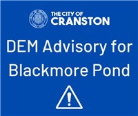 DEM Advisory for Blackmore Pond